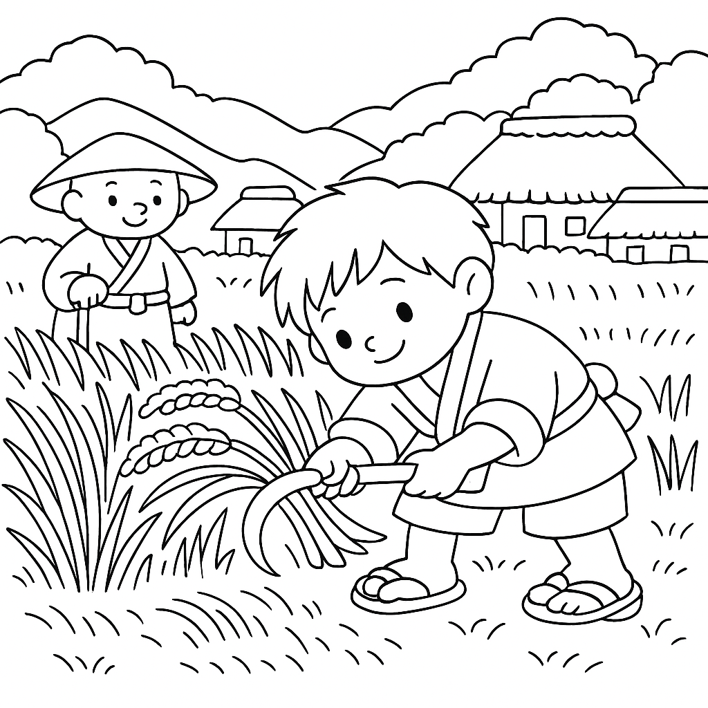 Раскраска по сказке "Кувшинный человечек"