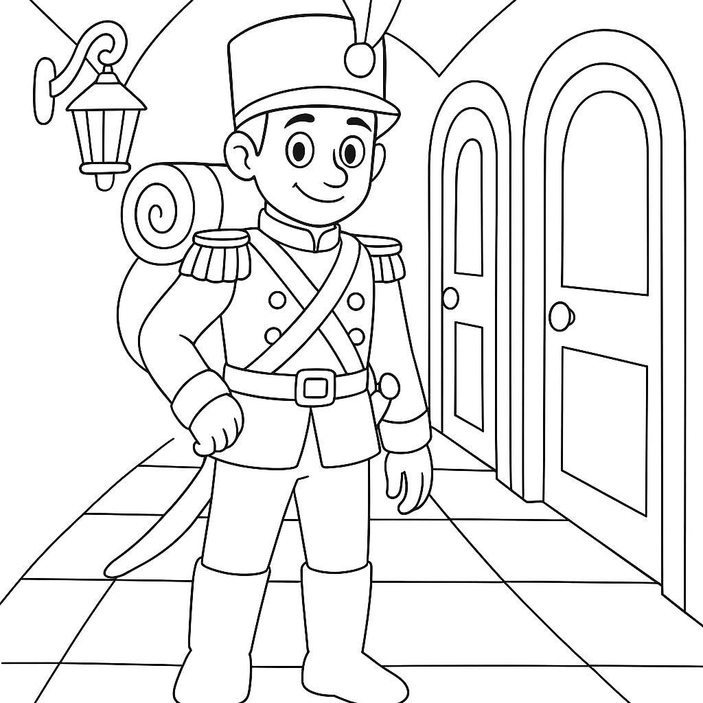 Раскраска по сказке "Огниво"