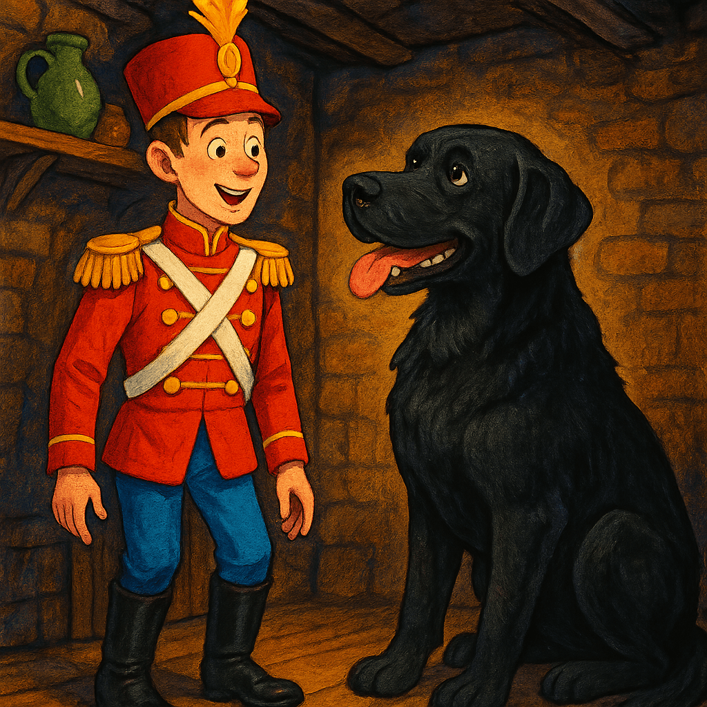 Перед солдатом явилась собака