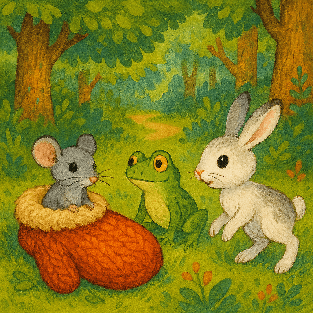 Мышка и Лягушка у рукавички