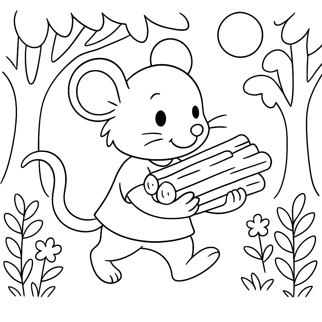 Раскраска по сказке "Крылатый, мохнатый да масленый"