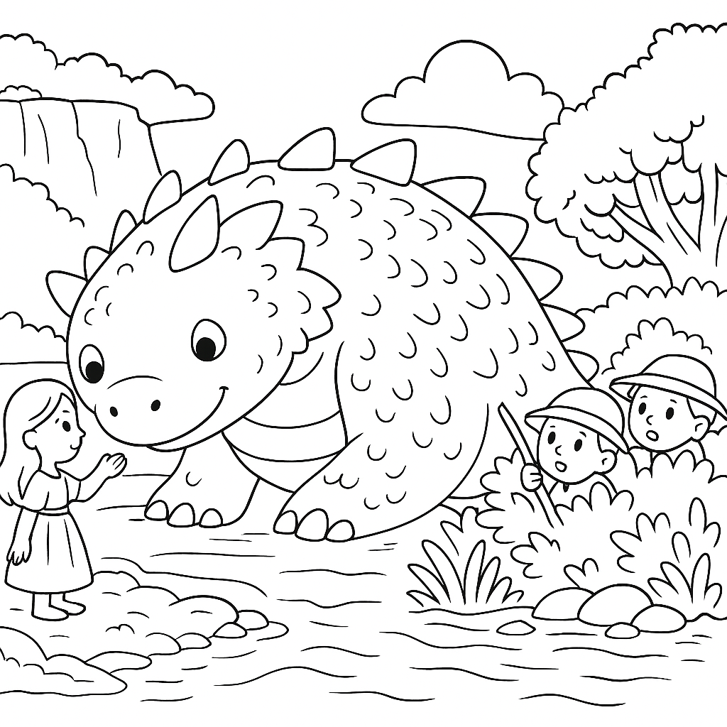 Раскраска по сказке "Дракон из тараскона"