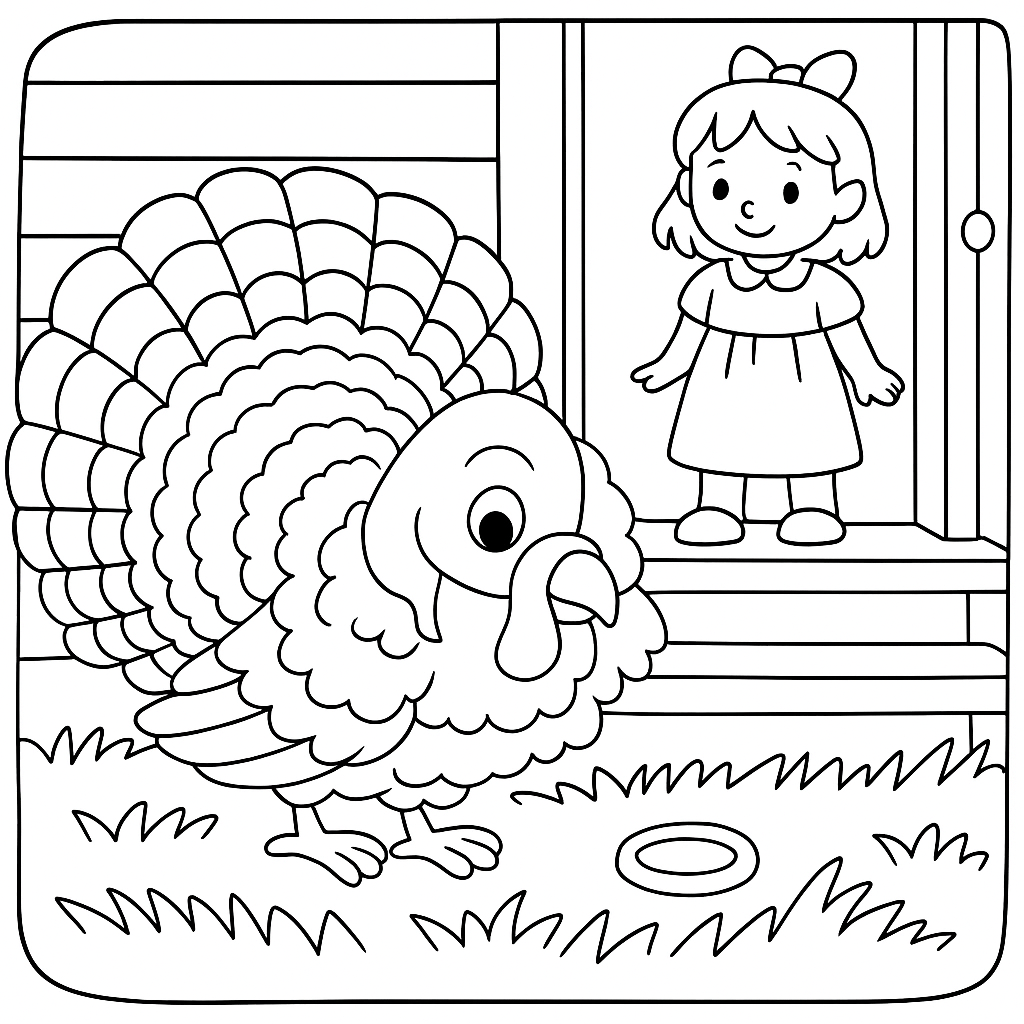 Раскраска по сказке "Кто колечко найдёт"