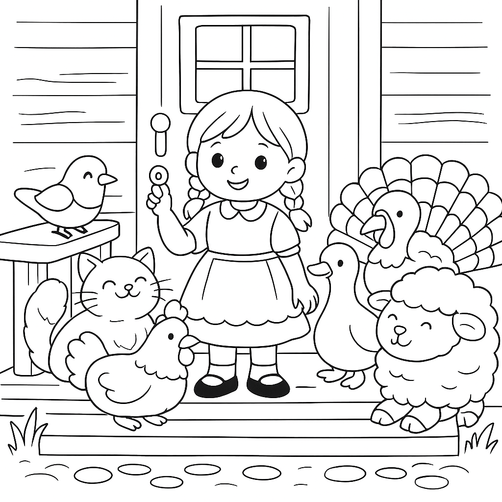 Раскраска по сказке "Кто колечко найдёт"