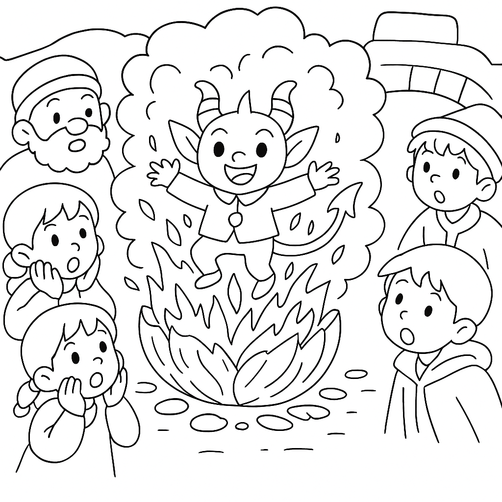 Раскраска по сказке "Крепкий орешек"