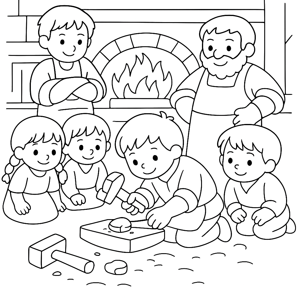 Раскраска по сказке "Крепкий орешек"