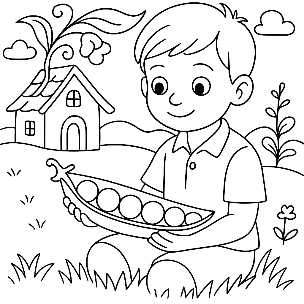 Раскраски: Пятеро из одного стручка