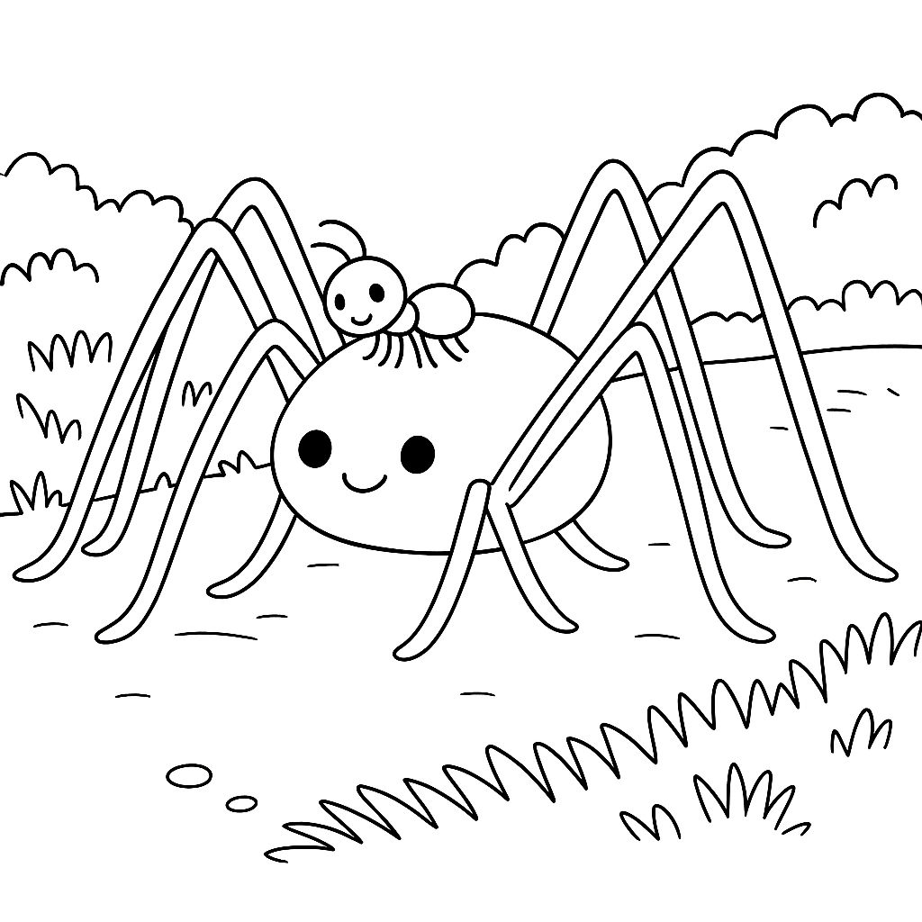 Раскраска по сказке "Как муравьишка домой спешил"