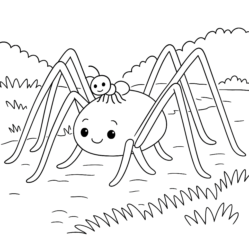 Раскраска по сказке "Как муравьишка домой спешил"