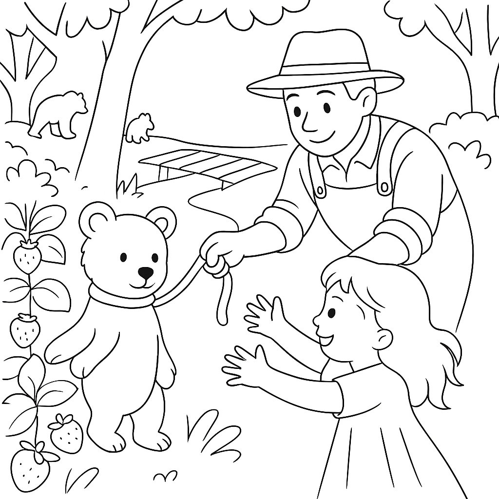 Раскраска по сказке "Аришка-трусишка"