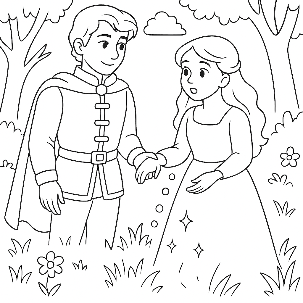 Раскраска по сказке "Волшебство"