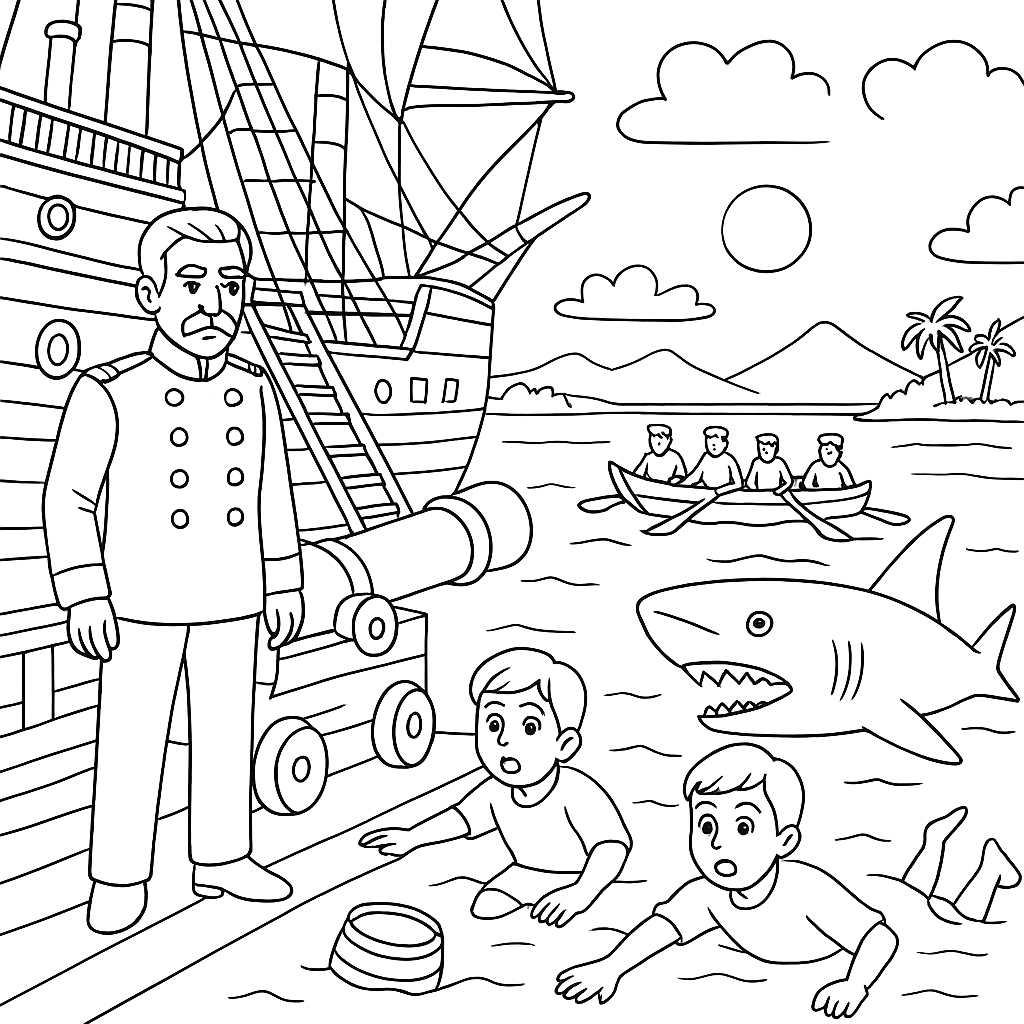 Раскраски: Акула