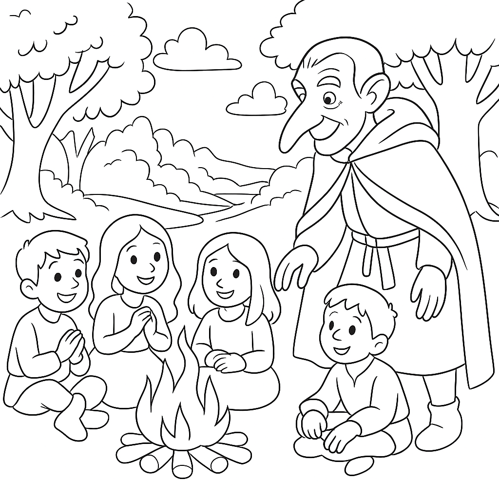 Раскраски: Дядюшка долгонос