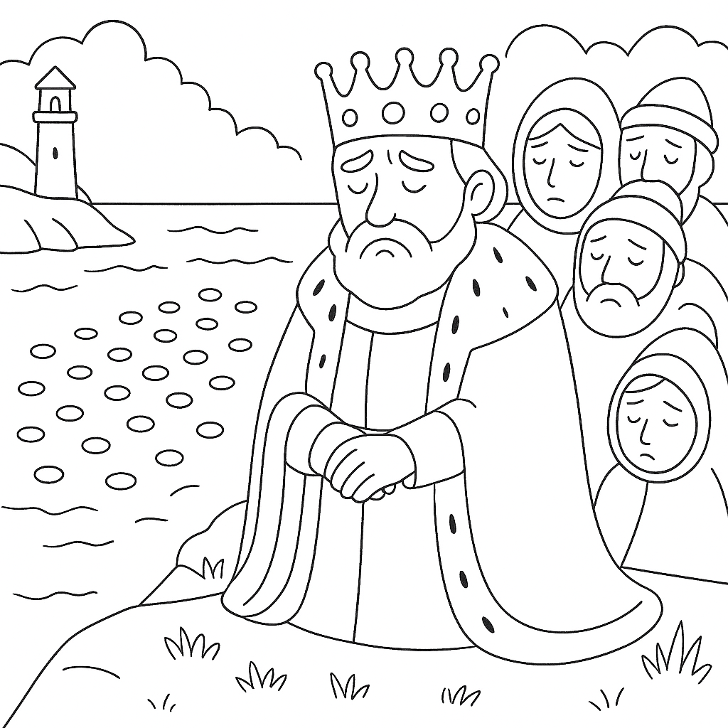 Раскраска по сказке "Кола-рыба"