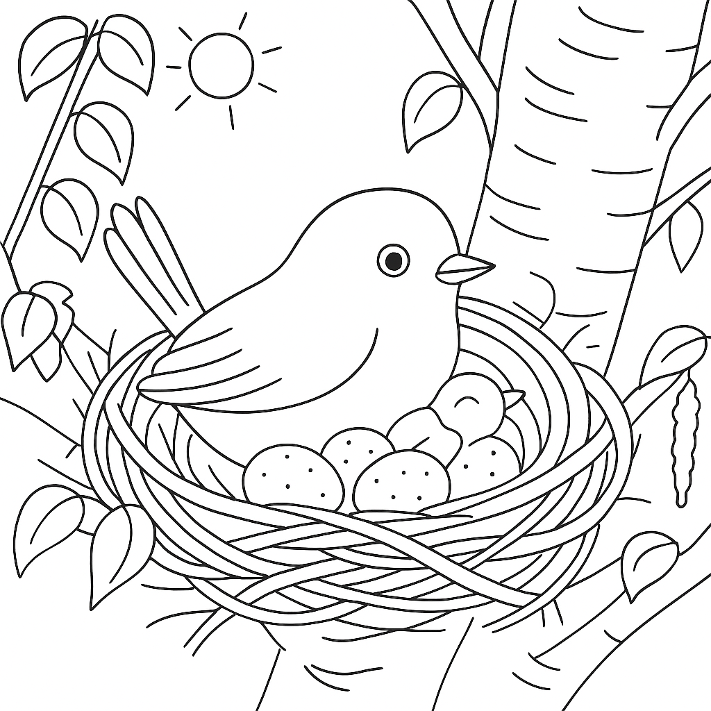 Раскраска по сказке "Рассказ подкидыш"
