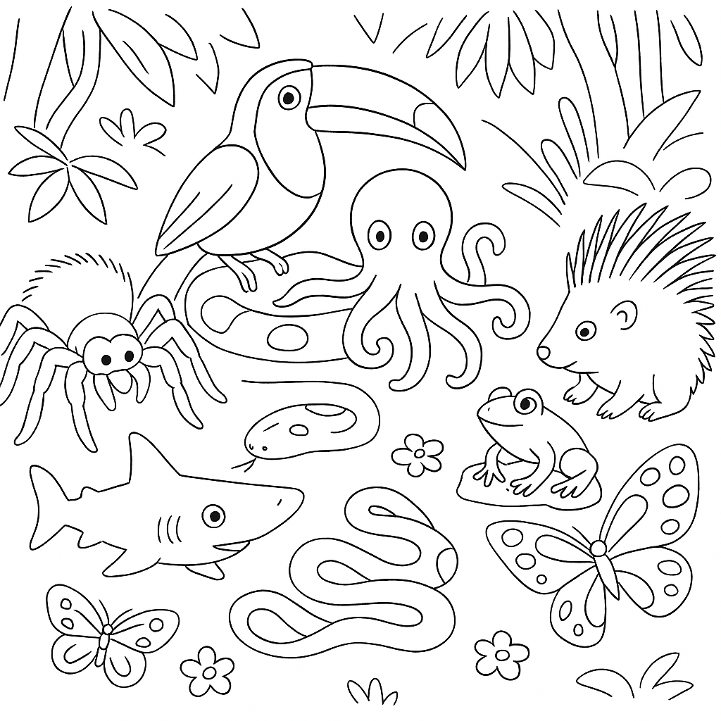 Раскраска по сказке "Природа чудесница"