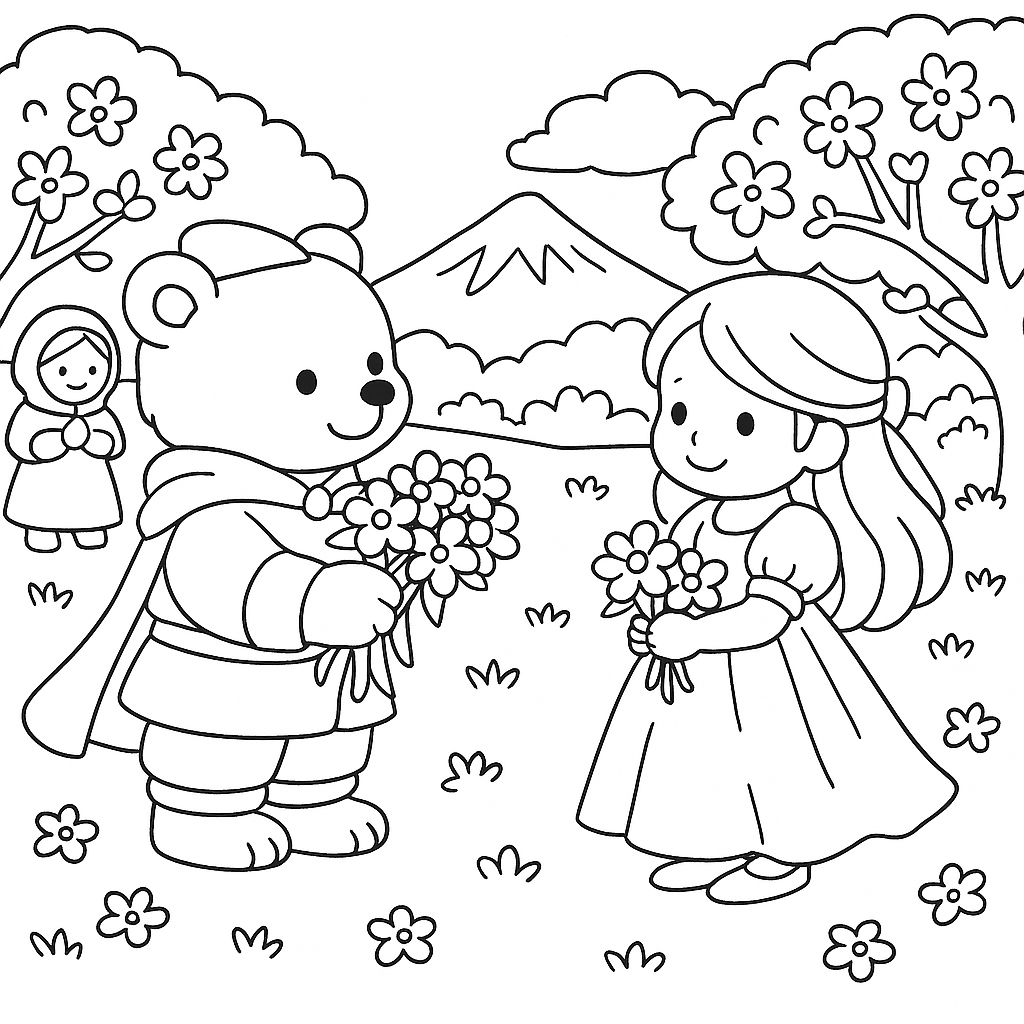 Раскраска по сказке "Обыкновенное чудо"