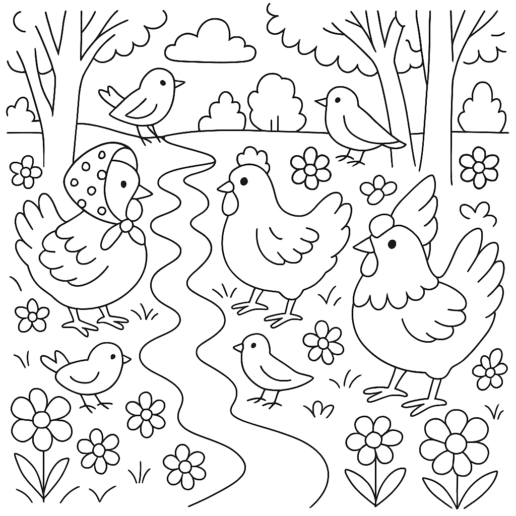 Раскраска по сказке "Радость"