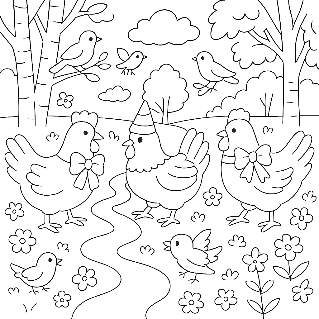 Раскраска по сказке "Радость"