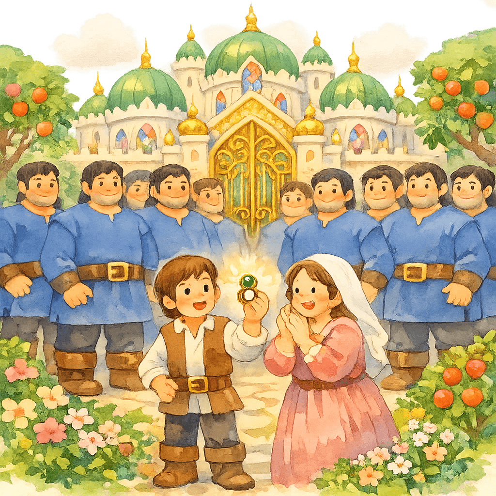 Великаны строят дворец для Яника и матери