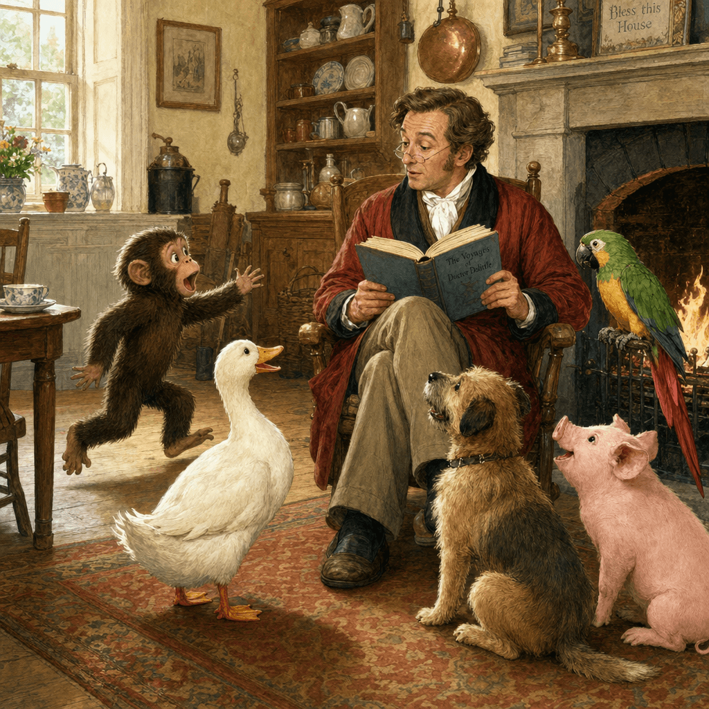 Обезьяна приносит новости из Африки