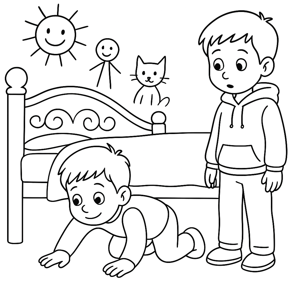 Раскраска по сказке "Мы играем в антарктиду"