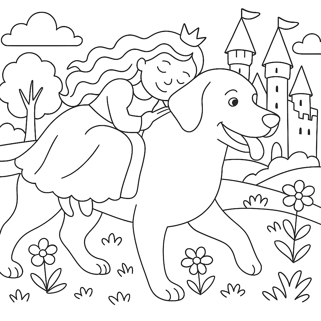 Раскраска по сказке "Огниво"