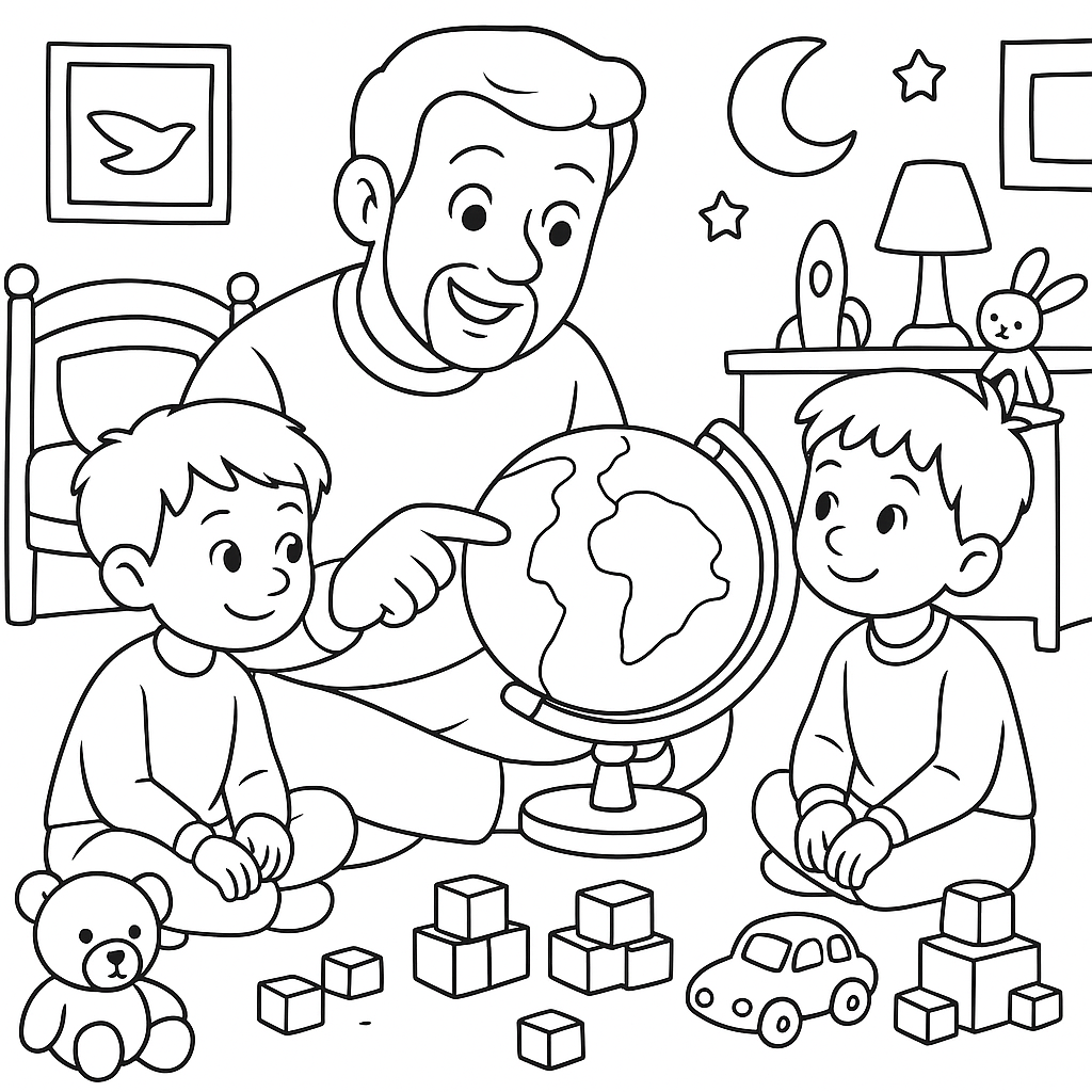 Раскраска по сказке "Мы играем в антарктиду"