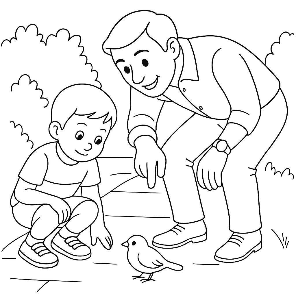 Раскраска по сказке "Воробей"