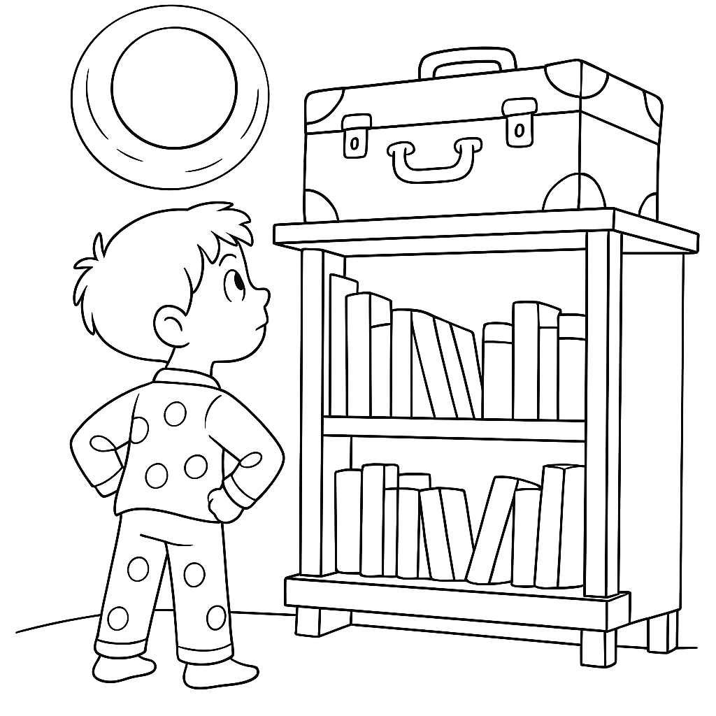 Раскраска по сказке "Чего боялся петя"