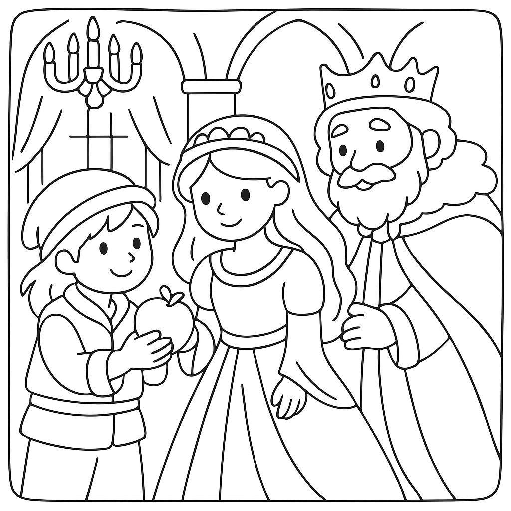 Раскраска по сказке "Леший"