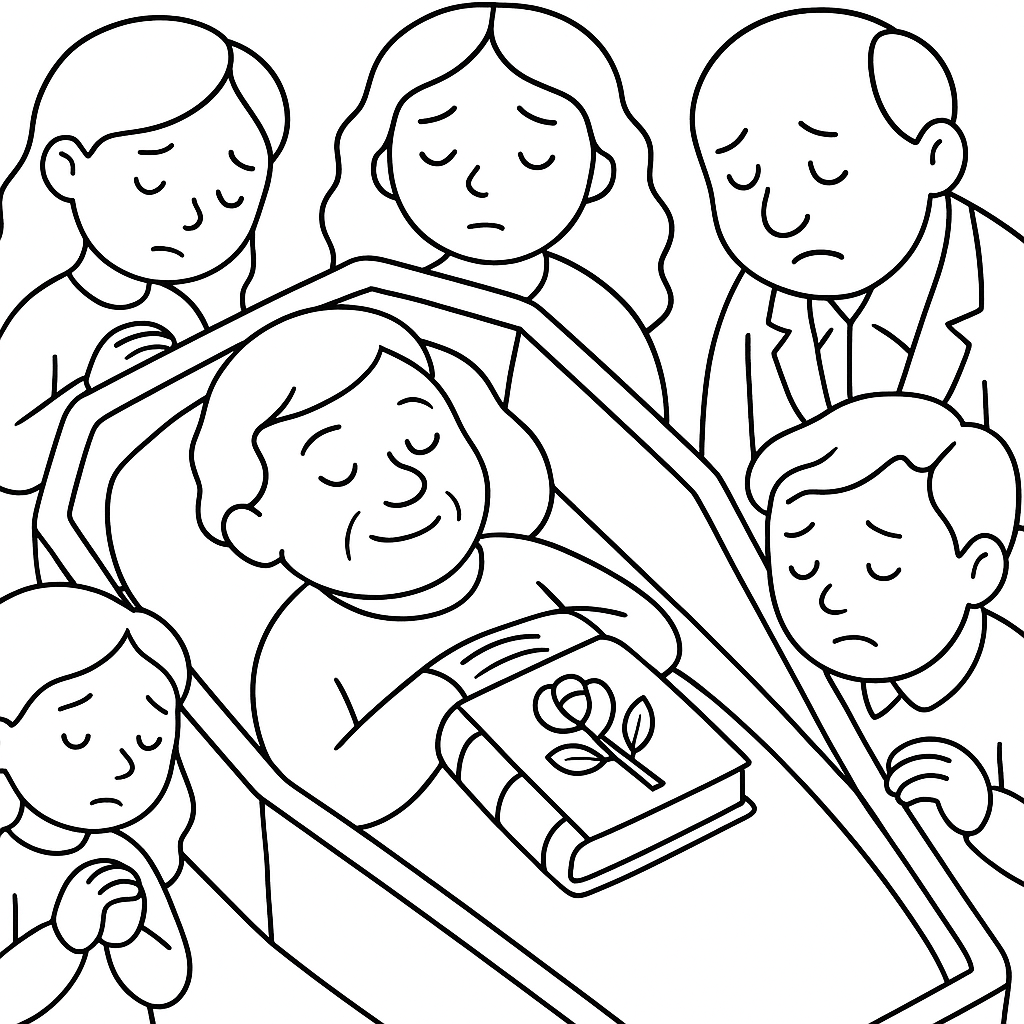 Раскраска по сказке "Бабушка"