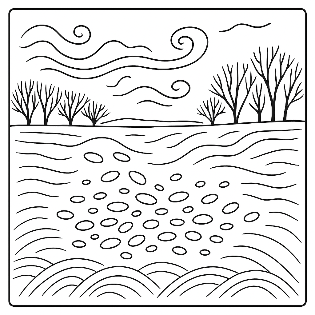 Раскраска по сказке "Чудная снежинка"