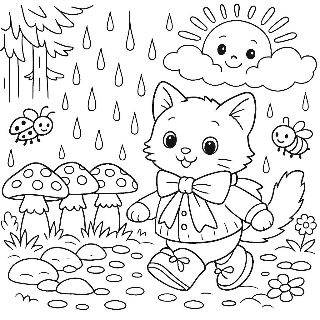 Раскраска по сказке "Как стать большим"