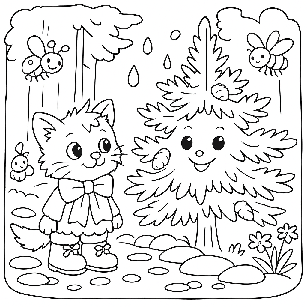 Раскраска по сказке "Как стать большим"