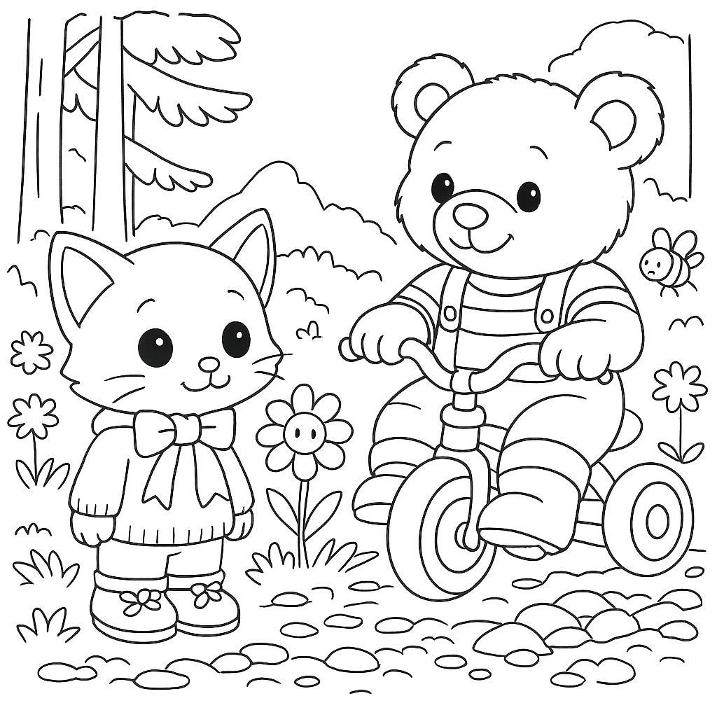 Раскраска по сказке "Как стать большим"