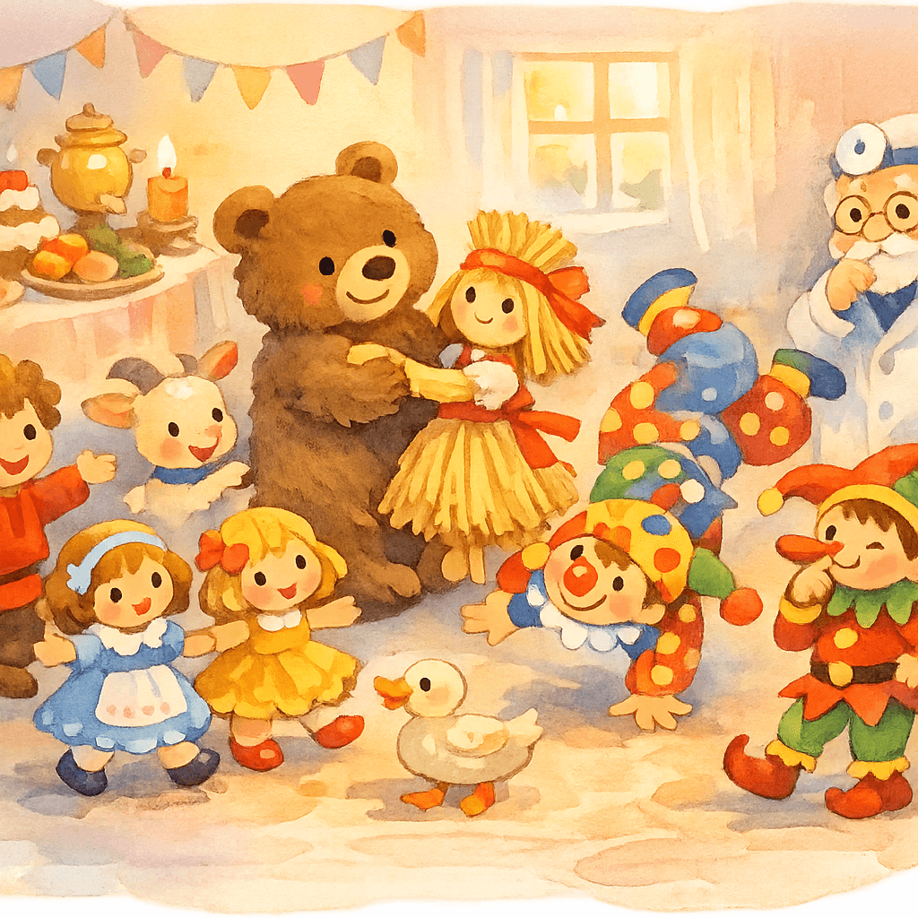 Праздничный танец игрушек на именинах Ваньки