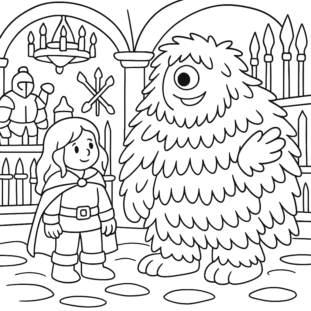 Раскраска по сказке "Леший"