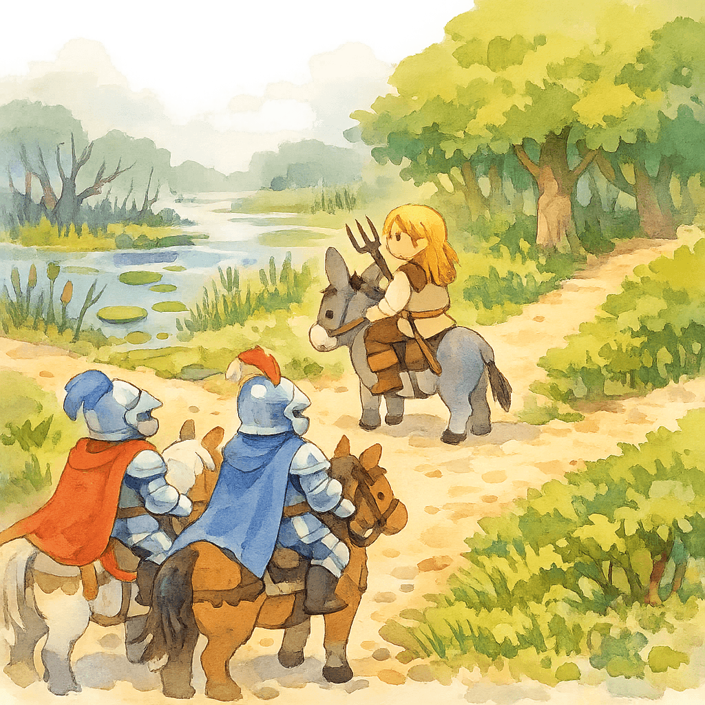 Принц на ослике скачет к болоту, знатные женихи к лесу