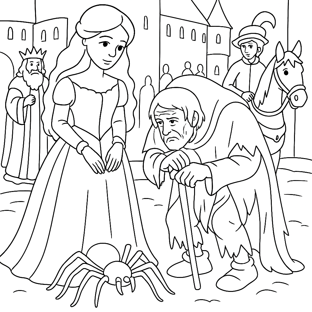 Раскраски: Горбатая принцесса