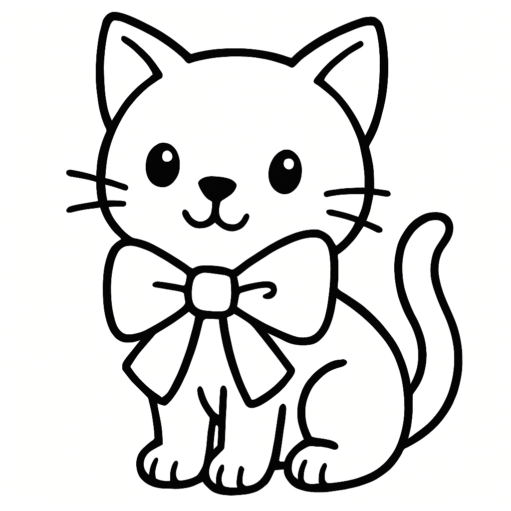 Котёнок с бантиком