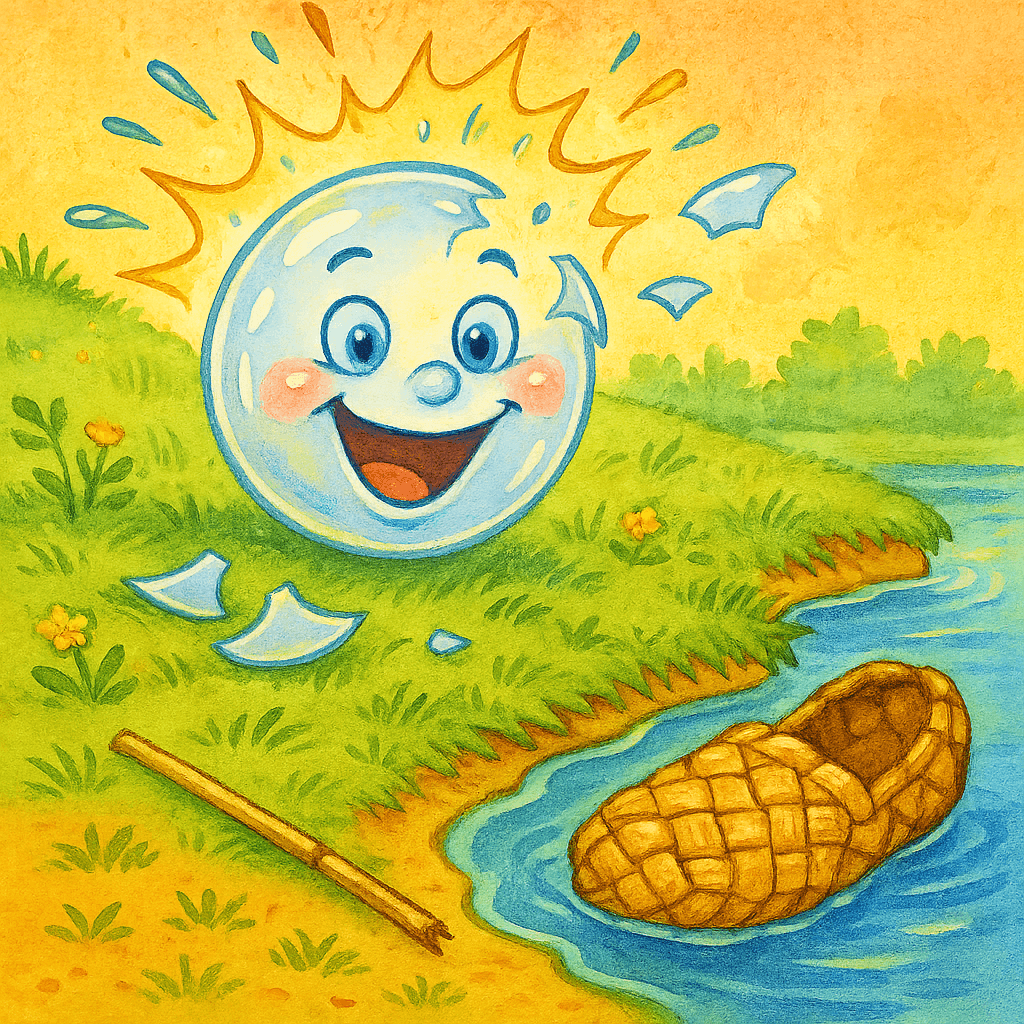 Пузырь лопнул от смеха, Лапоть и Соломинка рядом