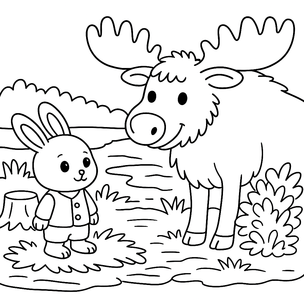 Раскраска по сказке "Русачок"