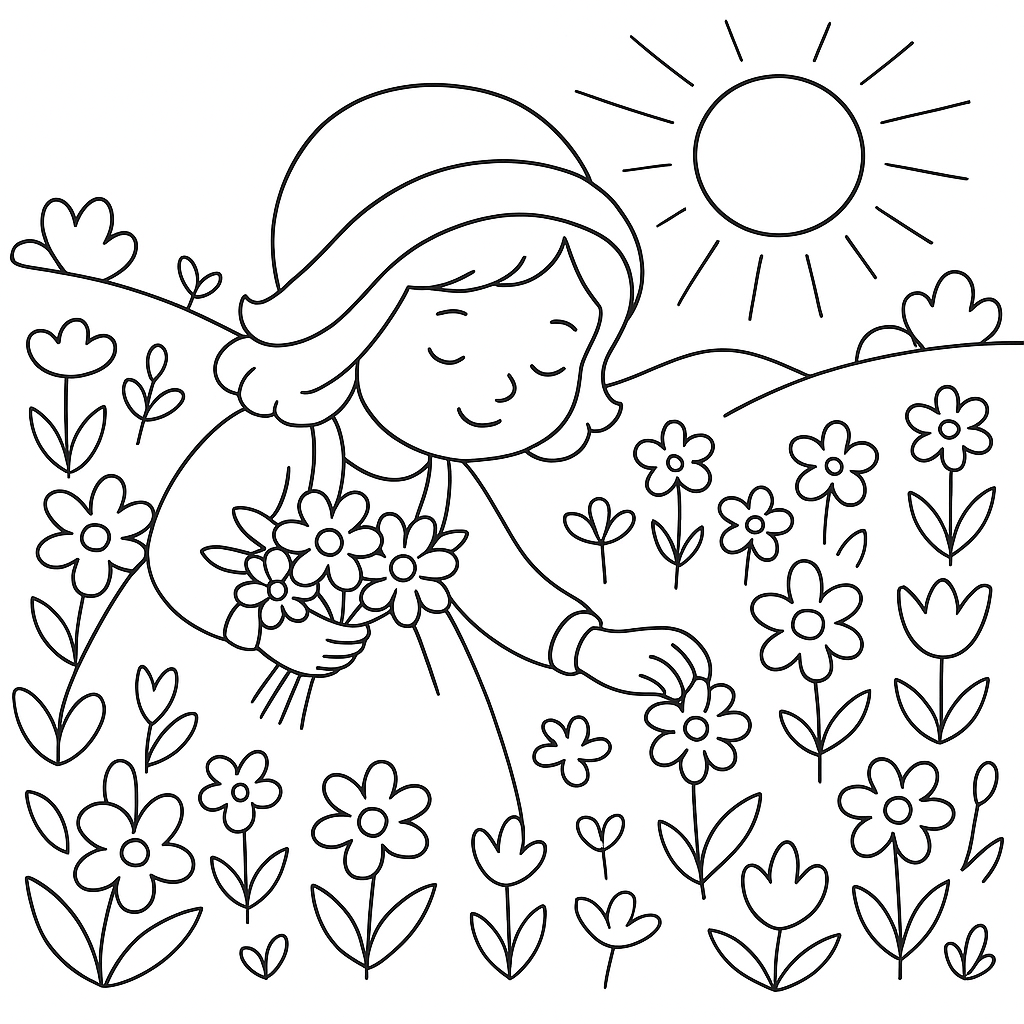 Раскраска по сказке "Красная Шапочка"