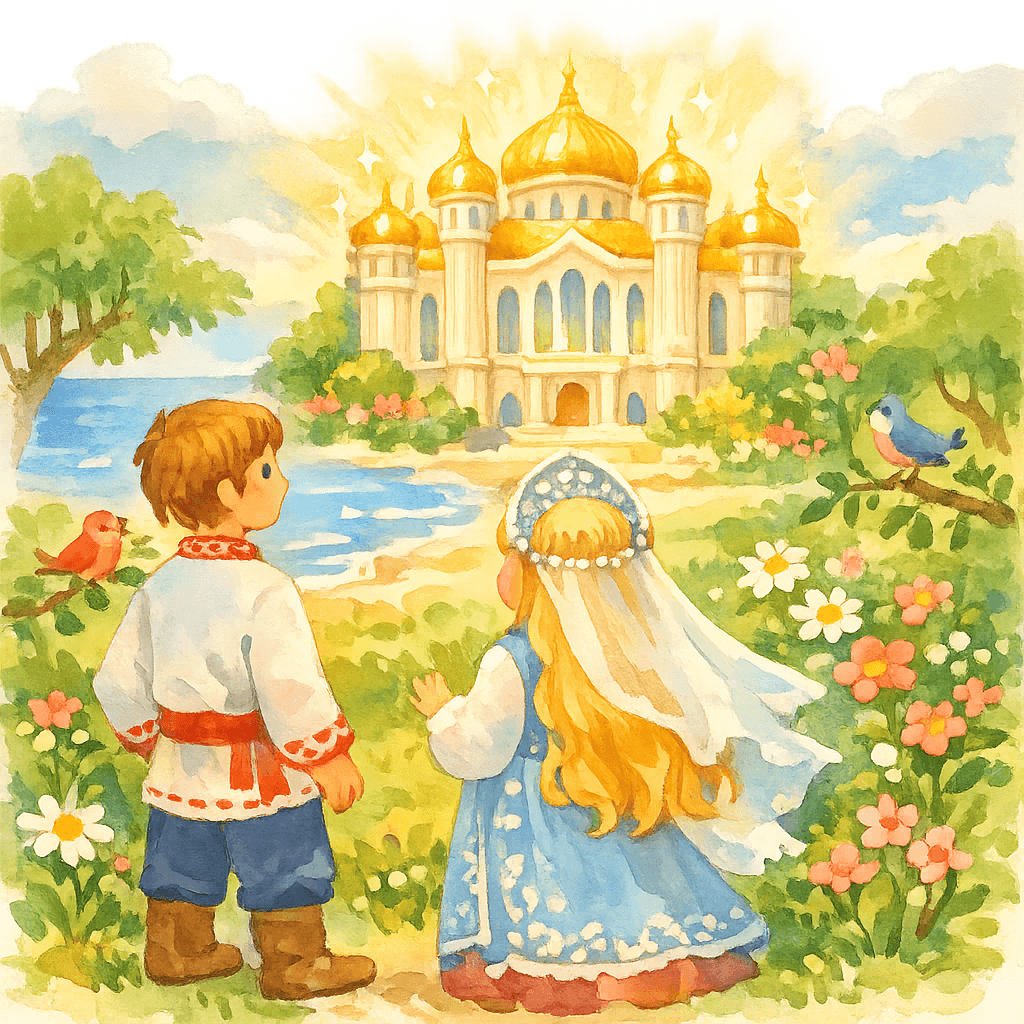 Появился дворец с золотой крышей