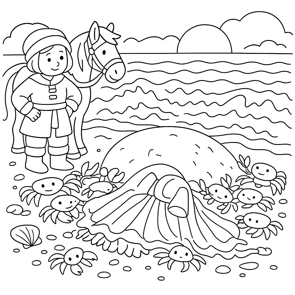 Раскраска по сказке "Жар-птица"