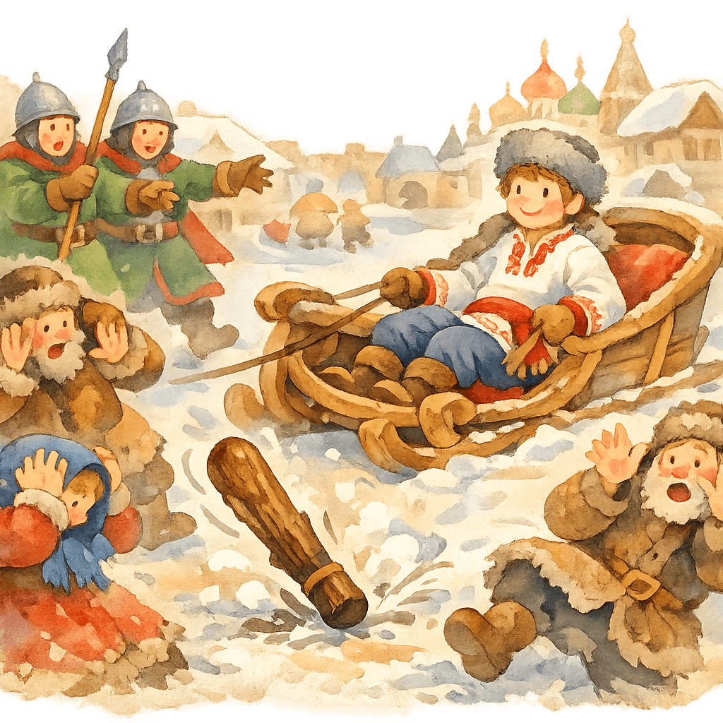 Дубинка разгоняет толпу