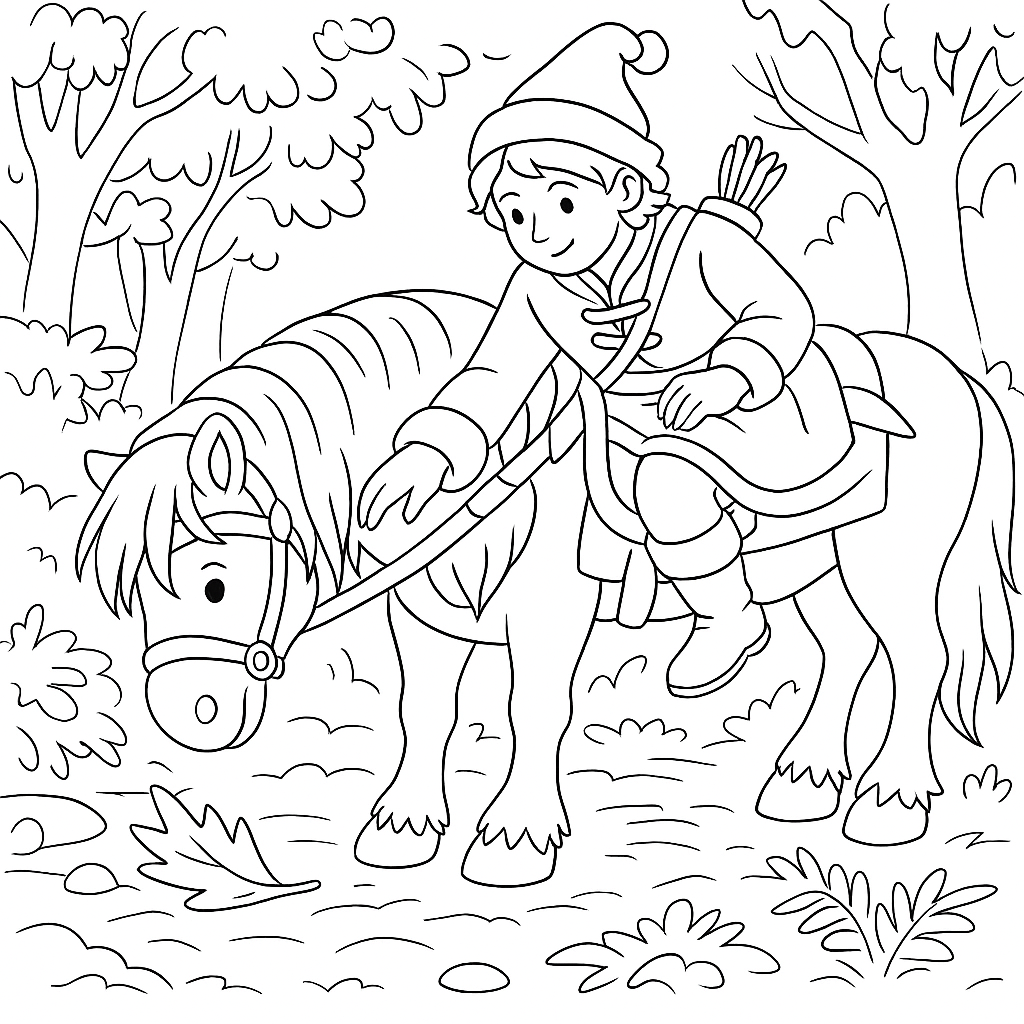 Раскраска по сказке "Жар-птица"