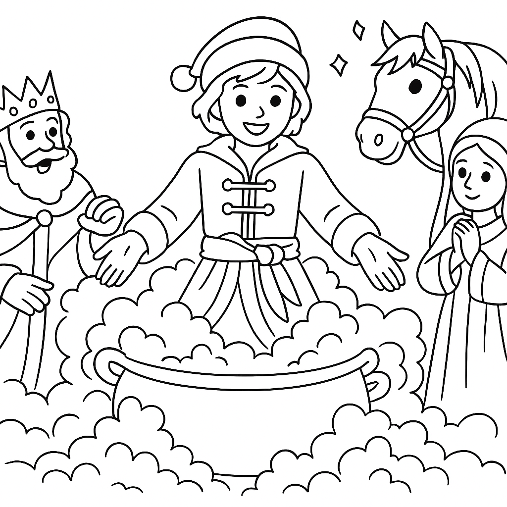 Раскраска по сказке "Жар-птица"