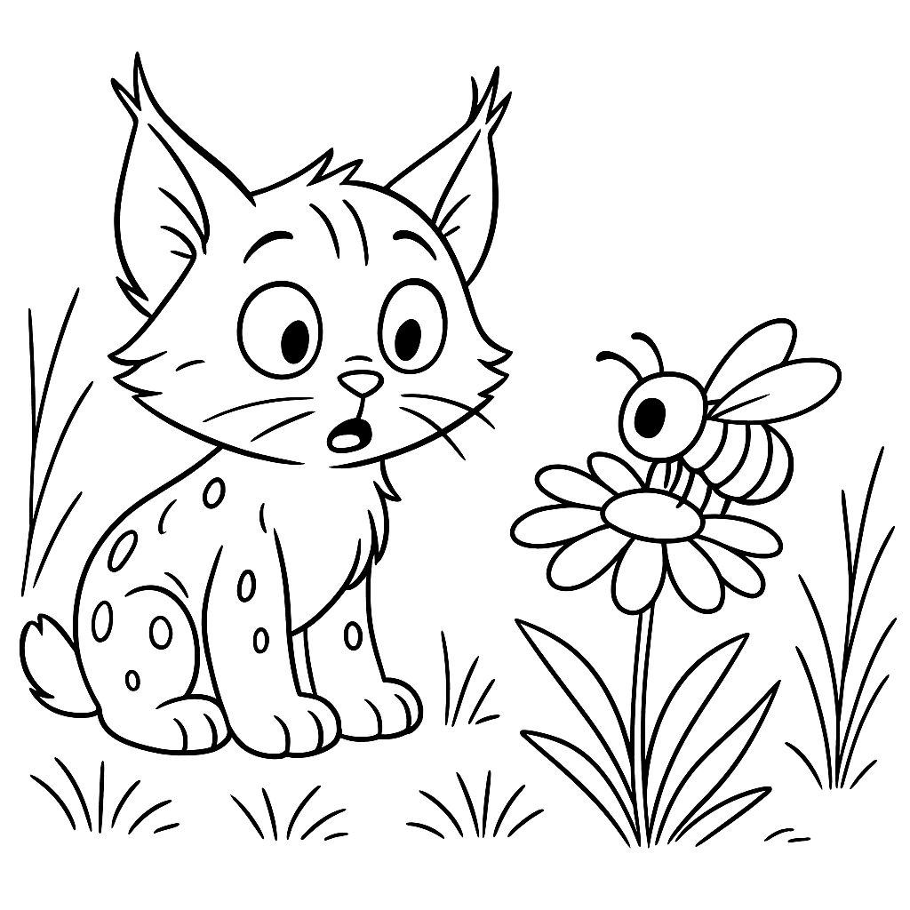 Раскраска по сказке "Лесной котенок"